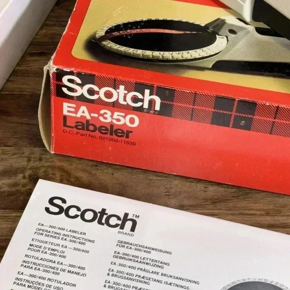 Vtg SCOTCH 3M ea-350 labeled label gun original box